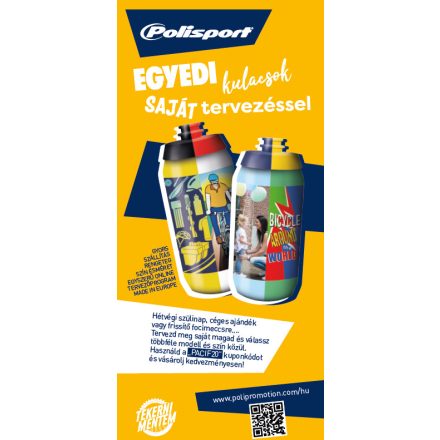Polisport roll-up  banner egyedi kulacs 85cmx200cm (SZxM)