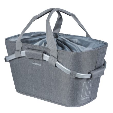 Basil hátsó kosár 2day Carry All Rear Basket, MIK 2.0 adapterrel (TBA 70173), szürke (TBA 11248 utódja)