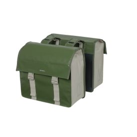   Basil dupla táska Urban Load Double Bag, Universal Bridge System, zöld