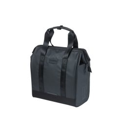   Basil egyoldalas táska Grand Tarpaulin Bicycle Shopper, Hook ON, fekete