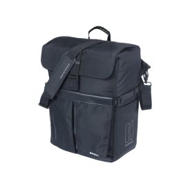 Basil egyoldalas táska Move Commuter Bag, MIK Hooks, fekete