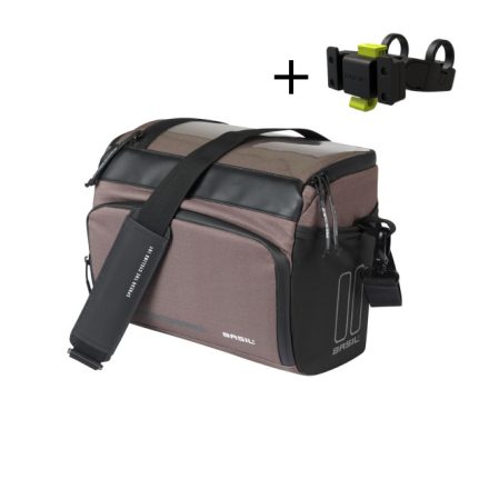 Basil kormánytáska Move Handlebar Bag, KF kompatibilis, kormányadapterrel (TBA 70177), barna