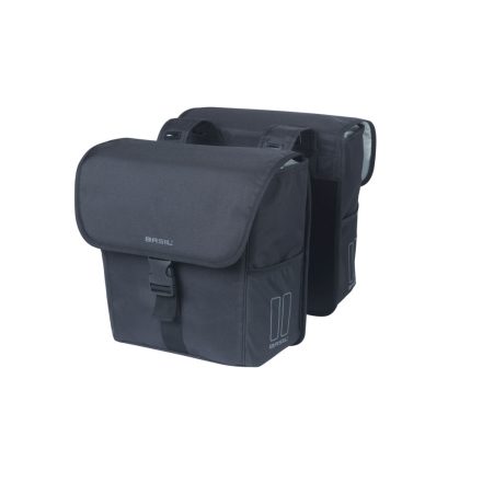 Basil dupla táska Go Double Bag, Universal Bridge System, solid fekete (TBA 17654 utódja)