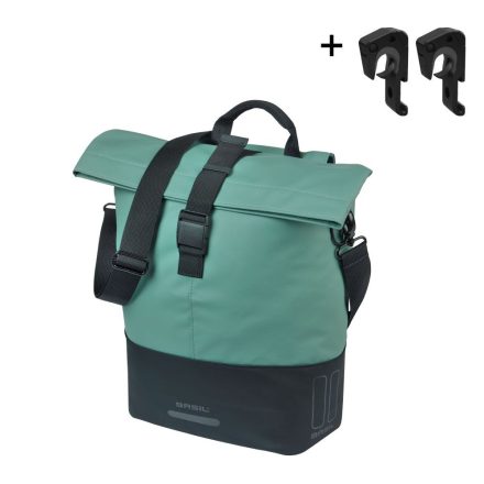 Basil egyoldalas táska Cove Shopper, MIK Hooks, zöld/fekete
