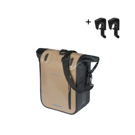   Basil egyoldalas táska Rivo M Single Bag, MIK Hooks, homokszínű/fekete
