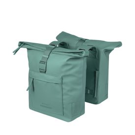   Basil dupla táska Brooklyn Double Pannier Bag, Universal Bridge System, zöld