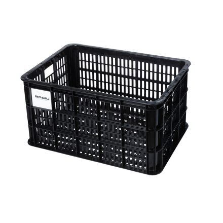 Basil láda Crate L, újrahasznosított, fekete