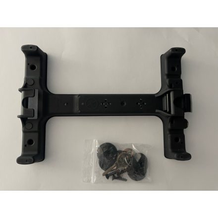 Basil táska/kosár adapter - Racktime Snap-it 2.0 zárható, segítségével levehetővé tehetők a táskák,kosarak (pl. a legtöbb Stevens, KTM, Scott, Gepida csomagtartókkal kompatibilis)