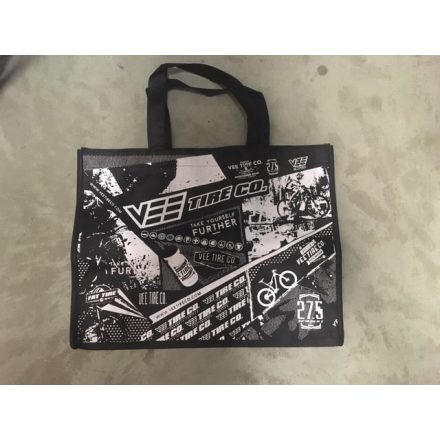 Vee Tire Co. nagy válltáska fekete/fehér, vászon