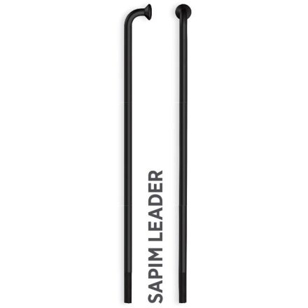 Küllő SAPIM LEADER Inox 14G 287mm J-Bend fekete + Polyax réz 14G 12mm fekete