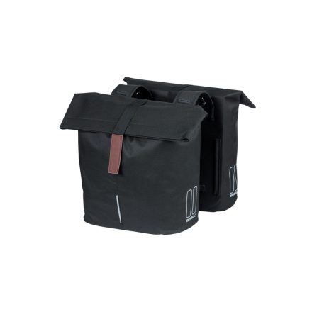 Basil dupla táska City Double Bag, Universal Bridge System, fekete
