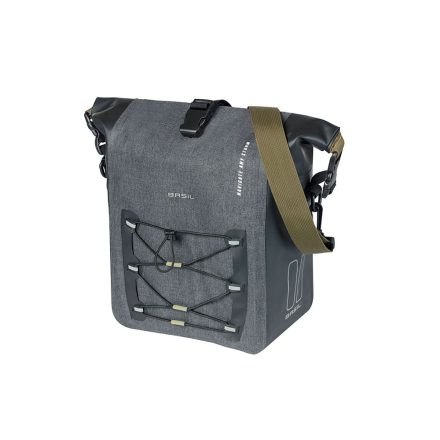 Basil egyoldalas táska Navigator Storm M, MIK Side, 12-15 l, fekete