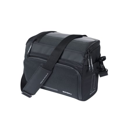 Basil kormánytáska Move Handlebar Bag, KF kompatibilis, kormányadapter nélkül (TBA 70177), fekete
