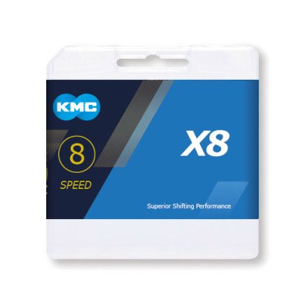 Lánc KMC X8 8 speed MTB 1/2 x 3/32 114L