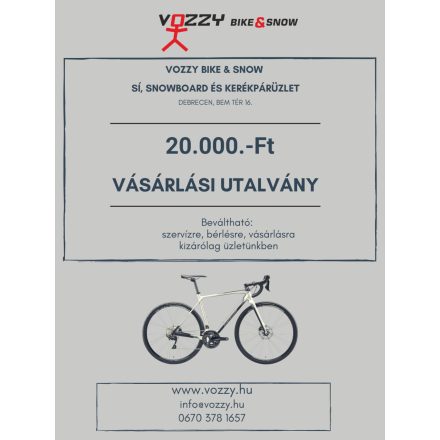 Vásárlási utalvány 20.000 Ft