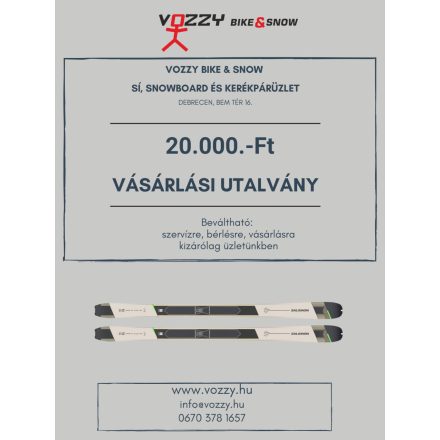 Vásárlási utalvány 20.000 Ft