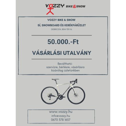 Vásárlási utalvány 50.000 Ft